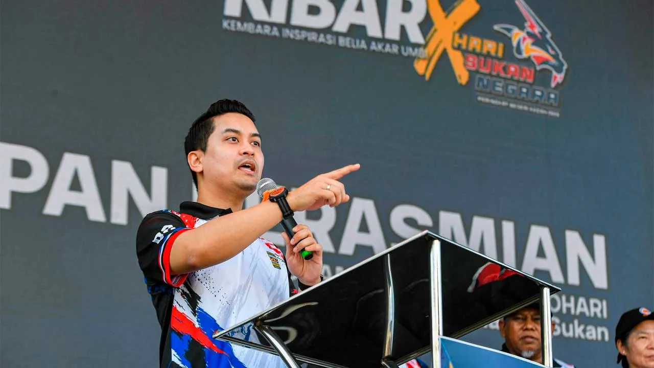 Menteri Belia dan Sukan, YB Dr. Mohammed Taufiq Johari hadir menyempurnakan Majlis Perasmian Kembara Inspirasi Belia Akar Umbi (KIBAR) X Hari Sukan Negara (HSN) Peringkat Negeri Kedah Tahun 2026 di Taman Komuniti Lebuh Arked, Sungai Petani, Kedah.