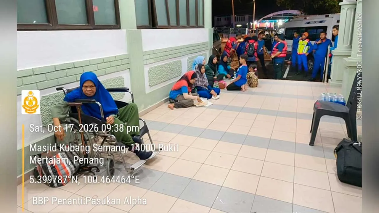 PPS, Banjir, Pulau Pinang_JBPM Pulau Pinang