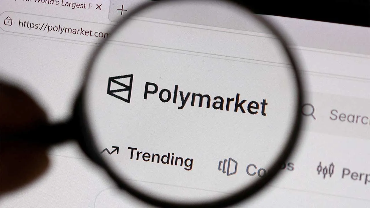 FILE PHOTO: Polymarket logo is seen in this illustration taken, August 3, 2026. REUTERS/Dado Ruvic/Illustration/File Photo
