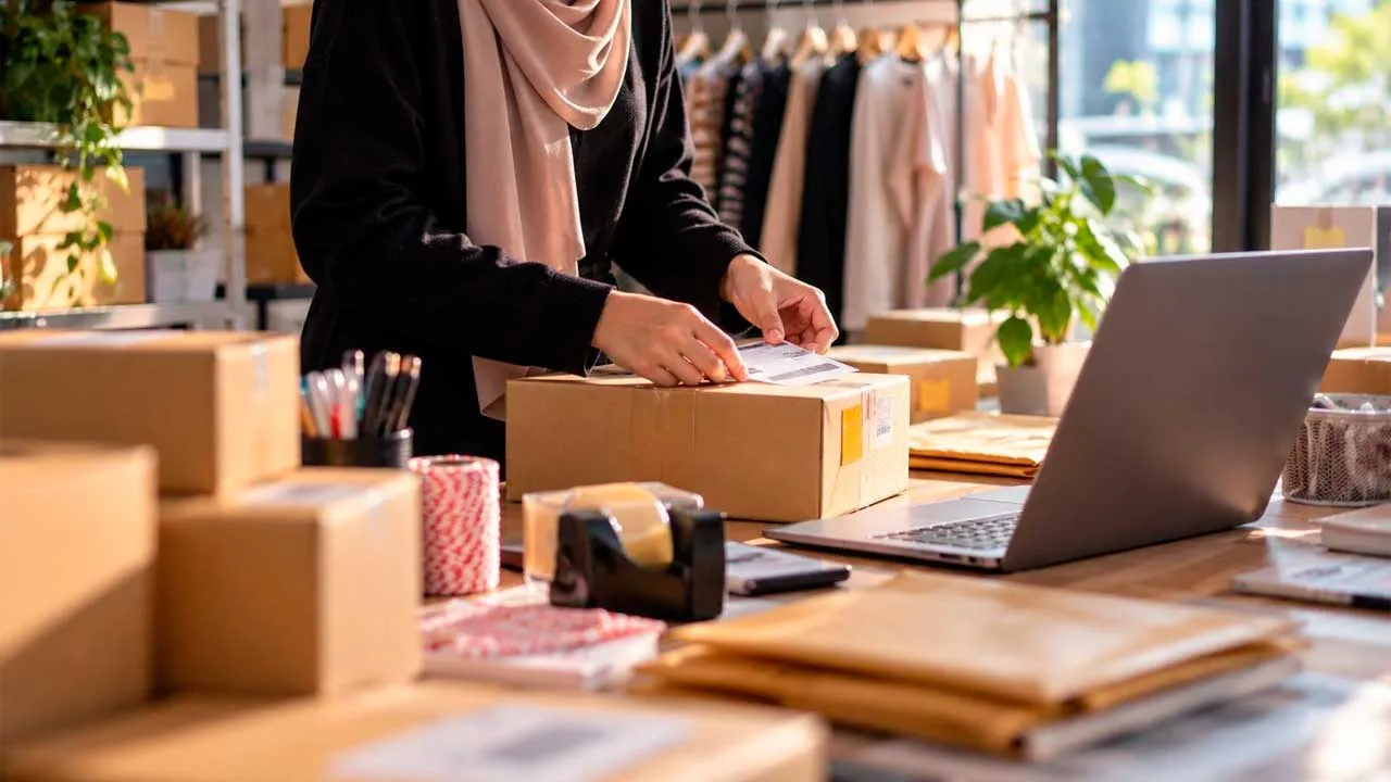 [TB]_peniaga dalam talian, online seller_Imej janaan AI
