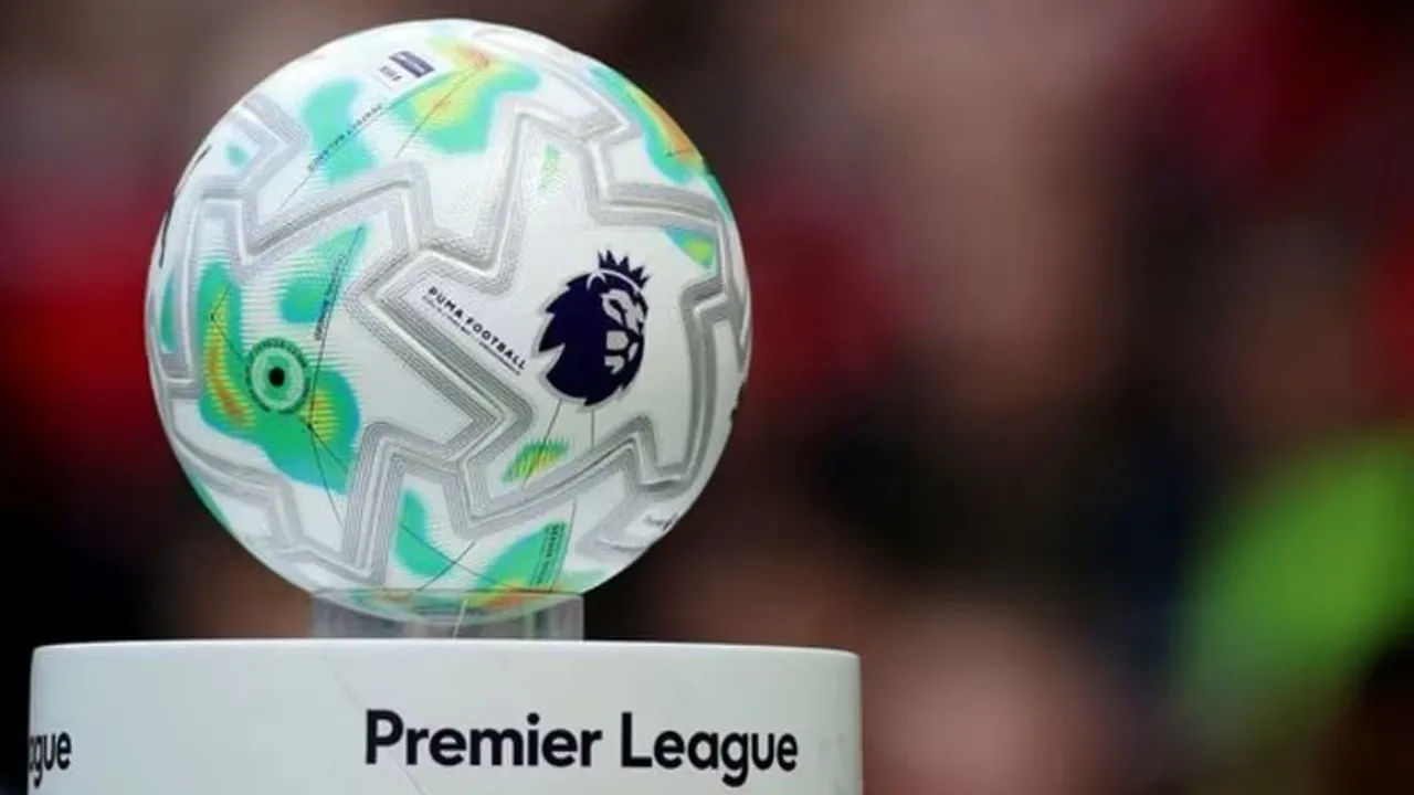 FILE PHOTO: Soccer Football - Premier League - Manchester United v Brentford - Old Trafford, Manchester, Britain - April 27, 2026 General view of the match ball on display before the match REUTERS/Phil Noble/File Photo