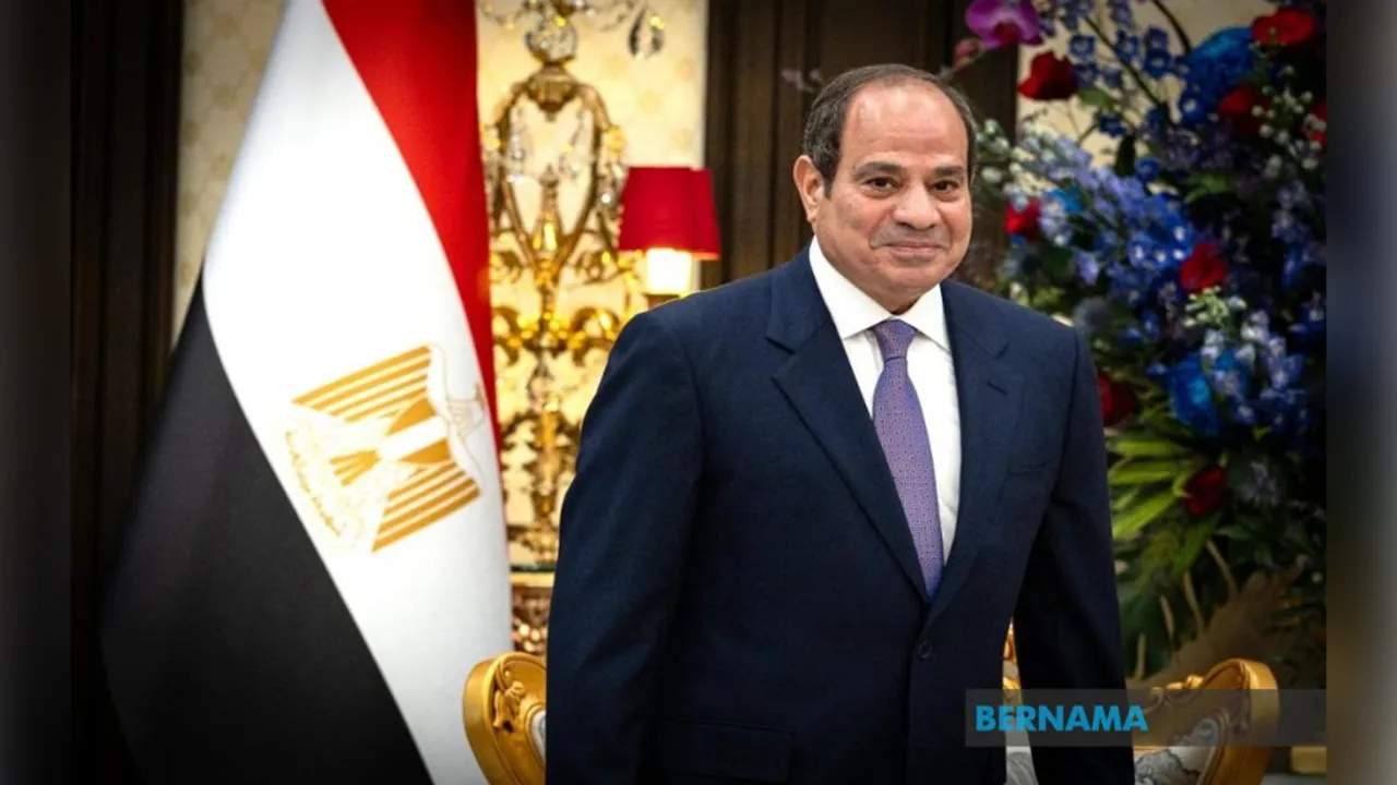 KUALA LUMPUR, 10 Okt -- Presiden Mesir Abdel Fattah El-Sisi ketika Istiadat Sambutan Negara di Istana Negara pada Sabtu bersempena lawatan negara pertama beliau ke Malaysia sejak memegang jawatan pada Jun 2014, atas undangan Yang di-Pertuan Agong Sultan Ibrahim.  -- fotoBERNAMA (2026) HAK CIPTA TERPELIHARA  KUALA LUMPUR, Oct 10 -- Egyptian President Abdel Fattah El-Sisi during a state welcoming ceremony at Istana Negara on Saturday on the occasion of his first state visit to Malaysia since assuming office i
