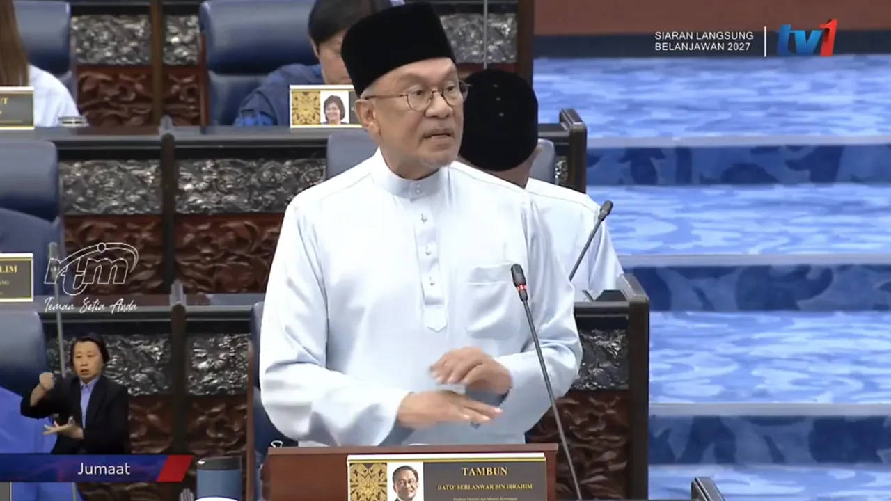 TB_ANWAR IBRAHIM PEMBENTANGAN BELANJAWAN 2027_SCREENSHOT