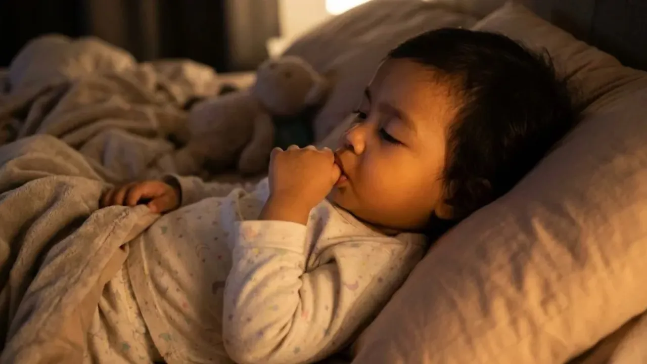 Anak kecil hisap jari. Majalah Pama
