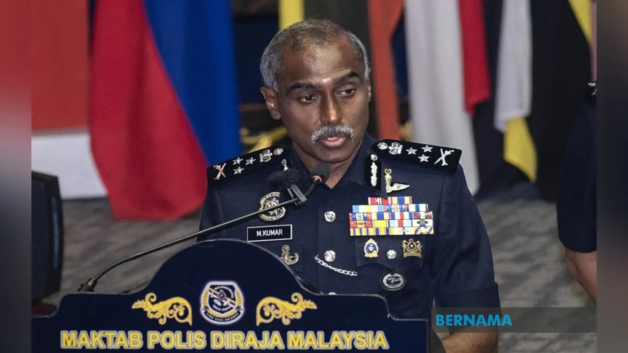 KUALA LUMPUR, 17 Sept -- Pengarah Jabatan Siasatan Jenayah Bukit Aman Datuk M. Kumar berucap pada Majlis Perasmian Pembukaan 7th National Forensic Science Symposium For Law Enforcement (NAFSLE) 2026 di Maktab Polis Diraja Malaysia, hari ini.  --fotoBERNAMA (2026) HAK CIPTA TERPELIHARA