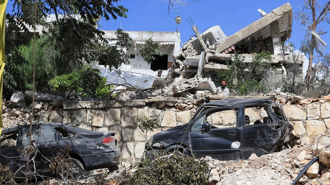 Damaged homes in West Zawtar, southern Lebanon, October 1, 2026. REUTERS/Mohamed Azakir