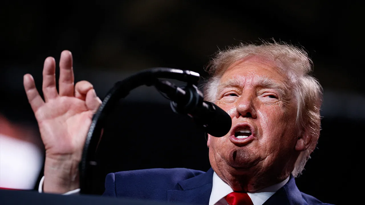 US President Donald Trump speaks during a campaign rally for Republican US Senate candidate Ken Paxton at Freeman Coliseum in San Antonio, Texas, US, October 7, 2026. REUTERS