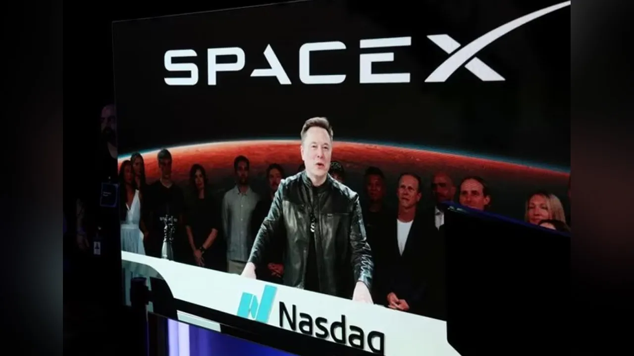 Founder, CEO, Chairman, and Chief Engineer of SpaceX, Elon Musk, speaks via videolink on the day of SpaceX's initial public offering (IPO) at the Nasdaq MarketSite in New York City, U.S., June 12, 2026. REUTERS/Brendan McDermid