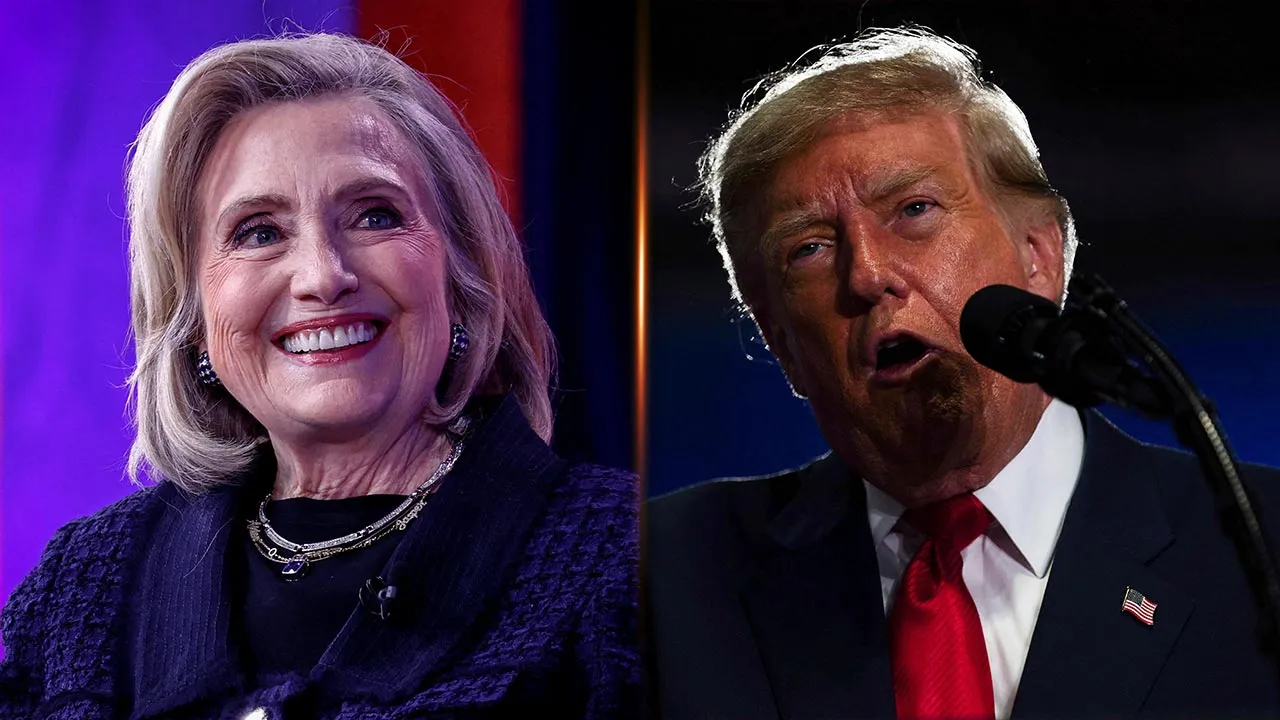 FILE PHOTO: Republican U.S. presidential nominee Donald Trump and Democratic U.S. presidential nominee Hillary Clinton shake hands at the end of their presidential town hall debate at Washington University in St. Louis, Missouri, U.S., October 9, 2016. REUTERS/Jim Young/File Photo