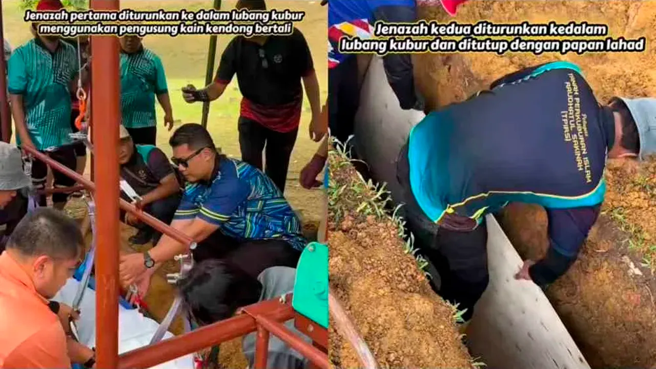 SHAH ALAM - Jabatan Agama Islam Wilayah Persekutuan (Jawi) memulakan pelaksanaan kaedah pengebumian secara kubur bertingkat bagi jenazah yang tidak mempunyai waris di Tanah Perkuburan Islam Raudhatul Sakinah (TPIRS), Kepong, Kuala Lumpur, di sini pada Selasa._Sinar Harian