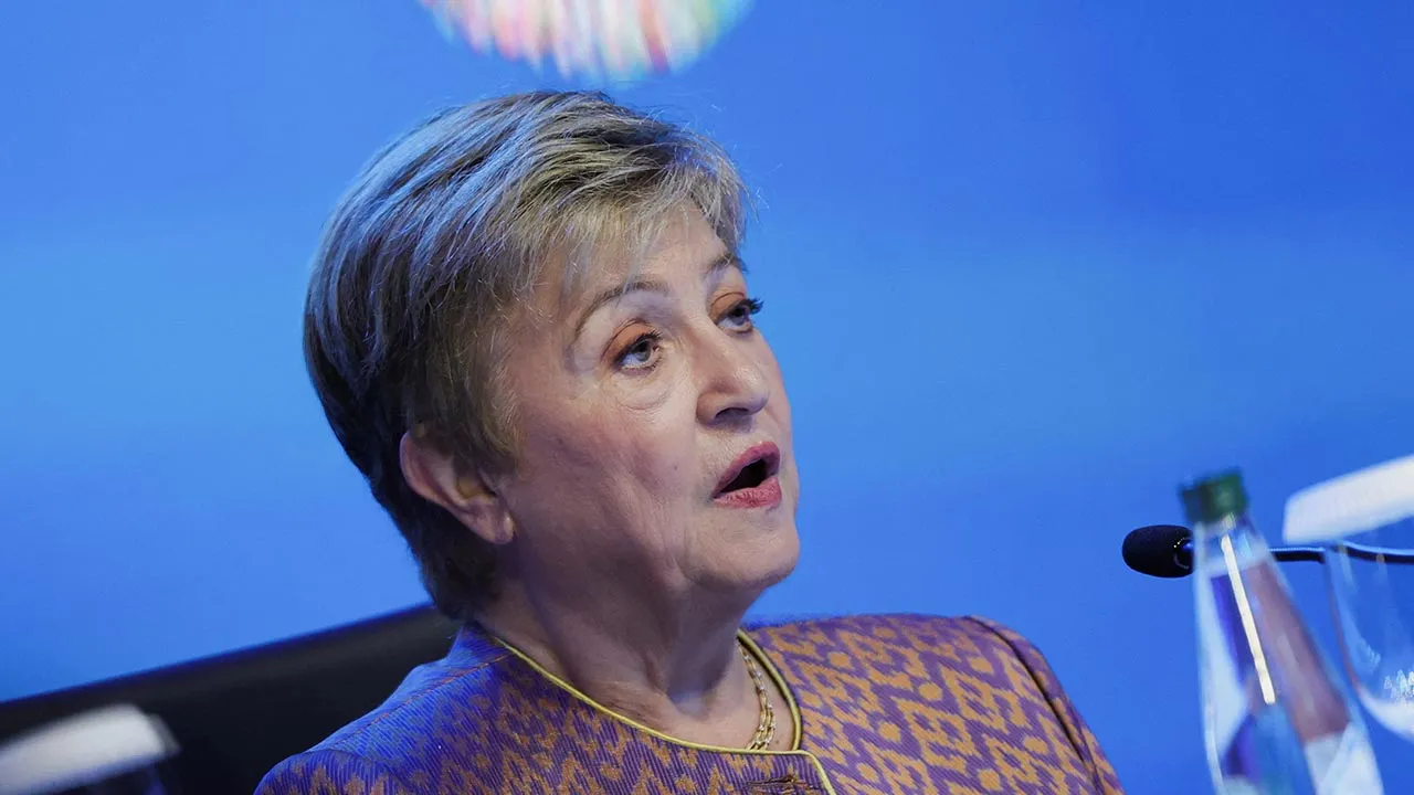 IMF Managing Director Kristalina Georgieva speaks during a press conference at the IMF/World Bank 2026 Annual Meetings at Queen Sirikit National Convention Center (QSNCC) in Bangkok, Thailand, October 14, 2026. REUTERS/Athit Perawongmeth