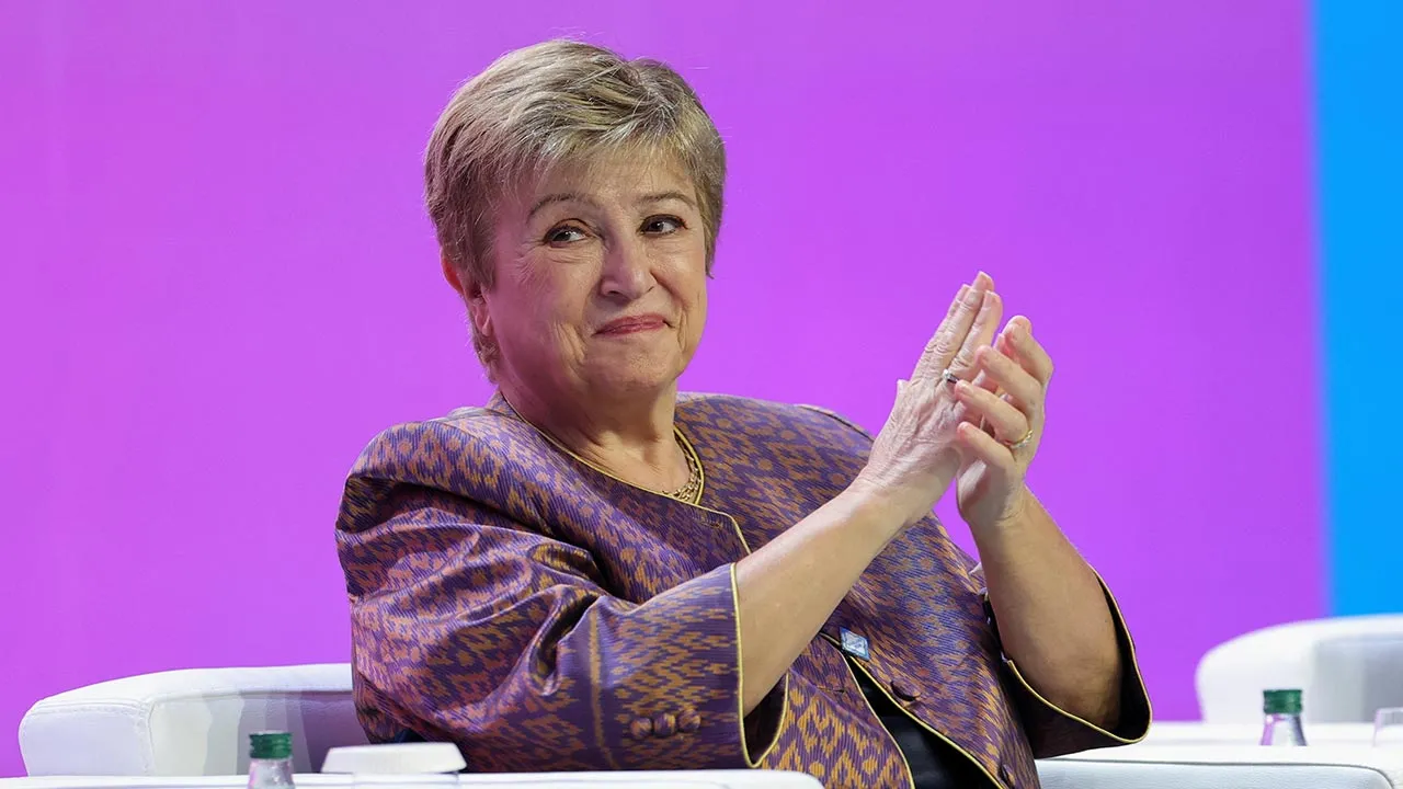 IMF Managing Director Kristalina Georgieva attends the "Bangkok Blueprint for Fraud-Resilient Financial Services" at the IMF/World Bank 2026 Annual Meetings at Queen Sirikit National Convention Center (QSNCC) in Bangkok, Thailand, October 14, 2026. REUTERS/Athit Perawongmeth