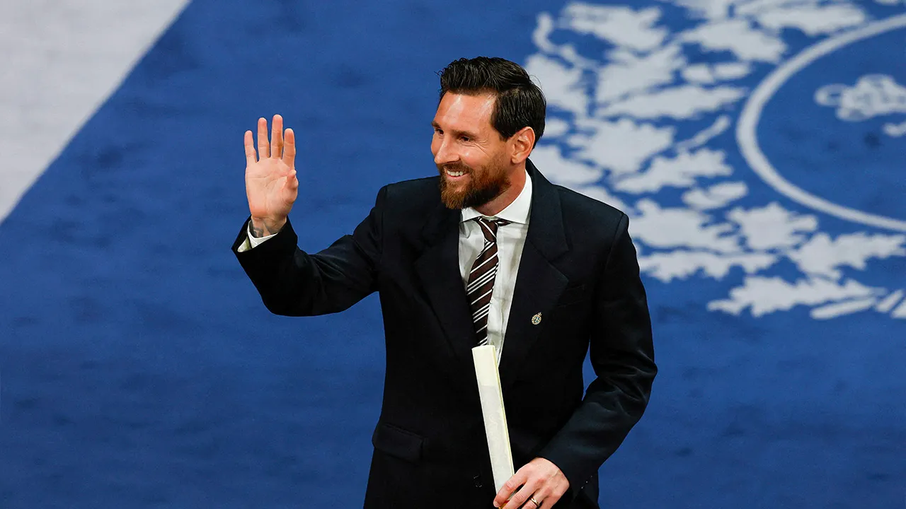 Princess of Asturias Award winner for Sports, soccer player Lionel Messi at the Princess of Asturias Awards ceremony in Oviedo, Spain, October 23, 2026. REUTERS/Vincent West