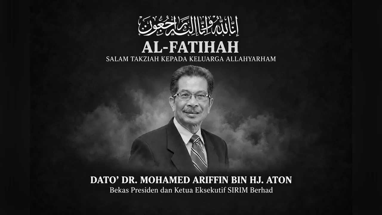 Allahyarham Mohamed Ariffin menerajui SIRIM sebagai Presiden dan Ketua Eksekutif dari 1996 hingga 2007, dengan latar belakang kerjaya yang merangkumi bidang kejuruteraan, akademik dan penyelidikan industri. - Foto Dagang News