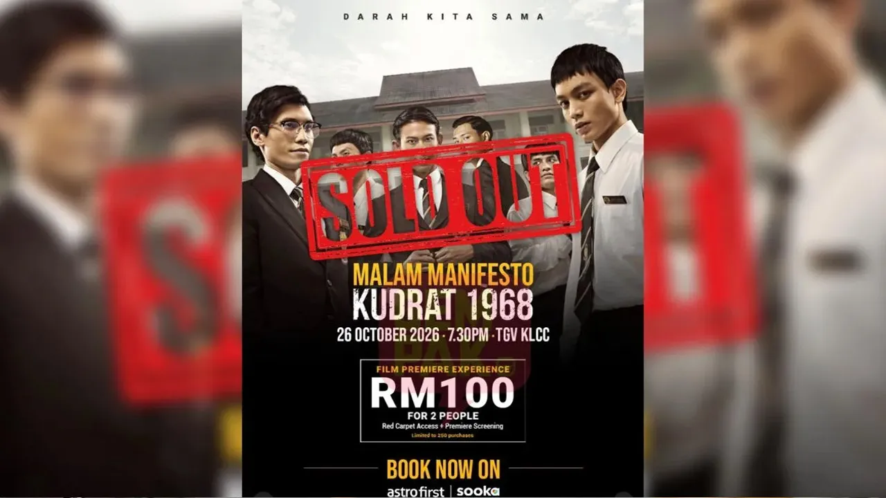 Tiket Malam Manifesto KUDRAT 1968 Sold Out Dalam Masa Kurang 1 Jam. Astro Gempak