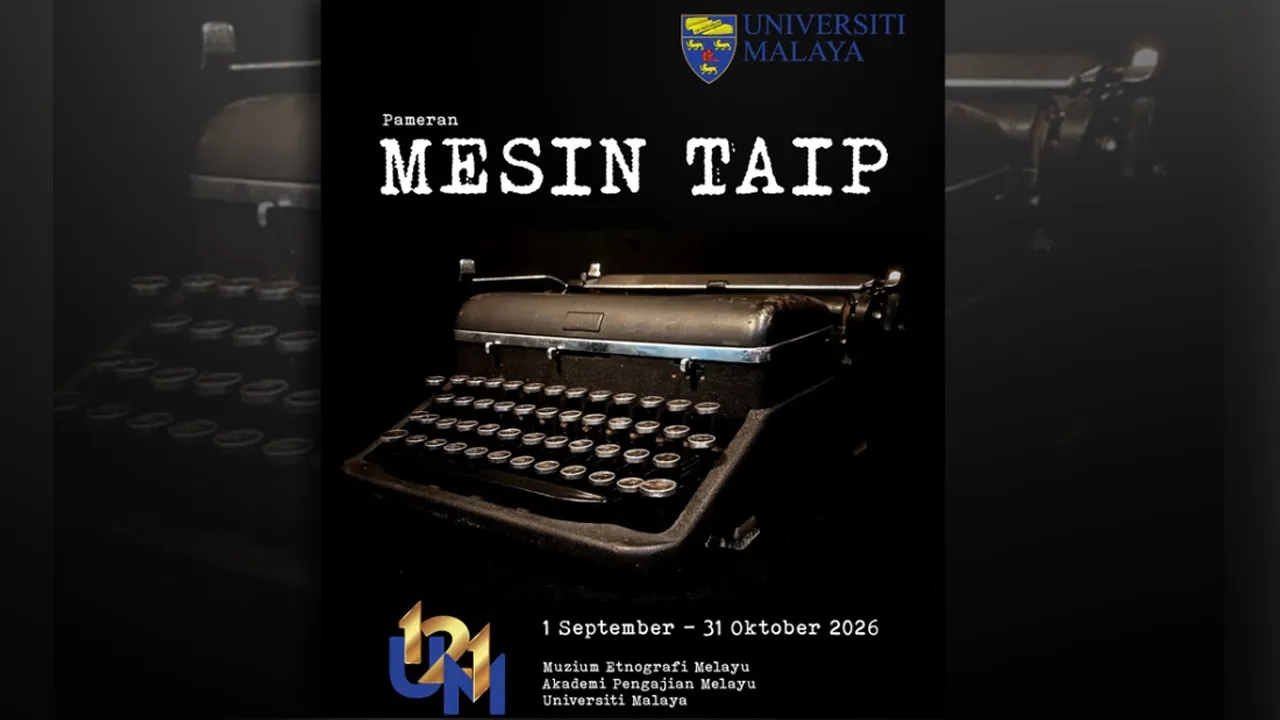 KUALA LUMPUR, 2 Okt (Bernama) -- Universiti Malaya (UM) menerusi Akademi Pengajian Melayu (APM) menganjurkan Pameran Mesin Taip daripada pelbagai koleksi sebagai usaha menghayati warisan sejarah dan perkembangan teknologi penulisan serta komunikasi. :kredit: FB Muzium Etnografik Melayu