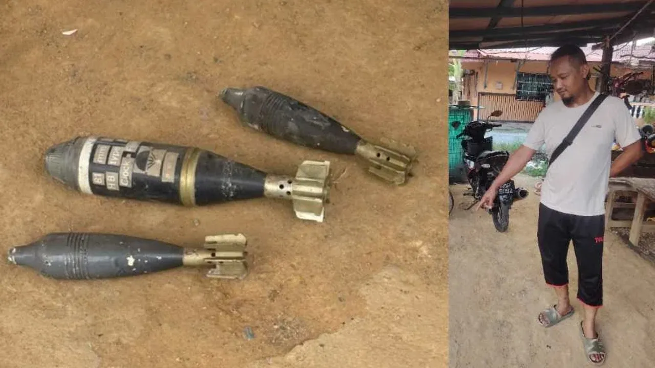 SEPANG - Seorang pemandu lori Roll On Roll Off (roro) tidak menyangka bungkusan barangan yang dipungut daripada kutipan sampah di Sungai Balak, Kajang berisi tiga butir disyaki bom mortar pada Jumaat.