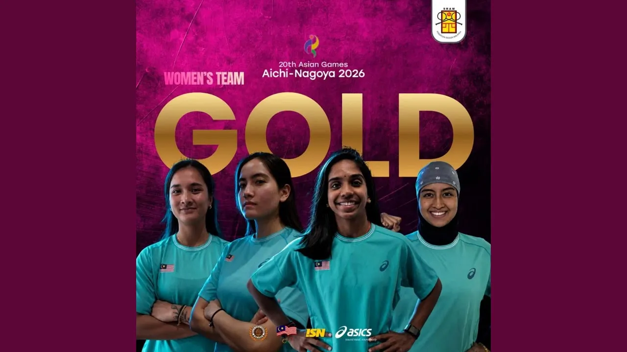 Sukan Asia 2026,THREE GOLDS FOR MALAYSIA SQUASH! -- FB Squash Racquets Association of Malaysia