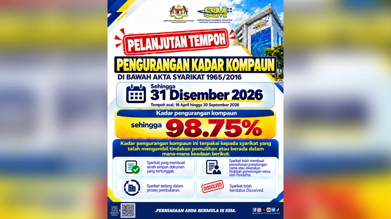 Sumber: FB Suruhanjaya Syarikat Malaysia (Laman Rasmi)