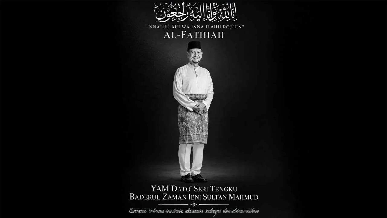 Menjunjung titah  Kebawah Duli Yang Maha Mulia Pemangku Raja Terengganu, dukacita dimaklumkan bahawa dengan kehendak Allah Subhanahu Wata’ala, Yang Amat Mulia Dato’ Seri Dr. Tengku Baderul Zaman ibni Almarhum Sultan Mahmud Al-Muktafi Billah Shah,  Adinda Kebawah Duli Yang Maha Mulia Sultan Terengganu telah kembali ke rahmatullah pada hari ini, Sabtu, 24 Oktober 2026  jam 1.20 pagi