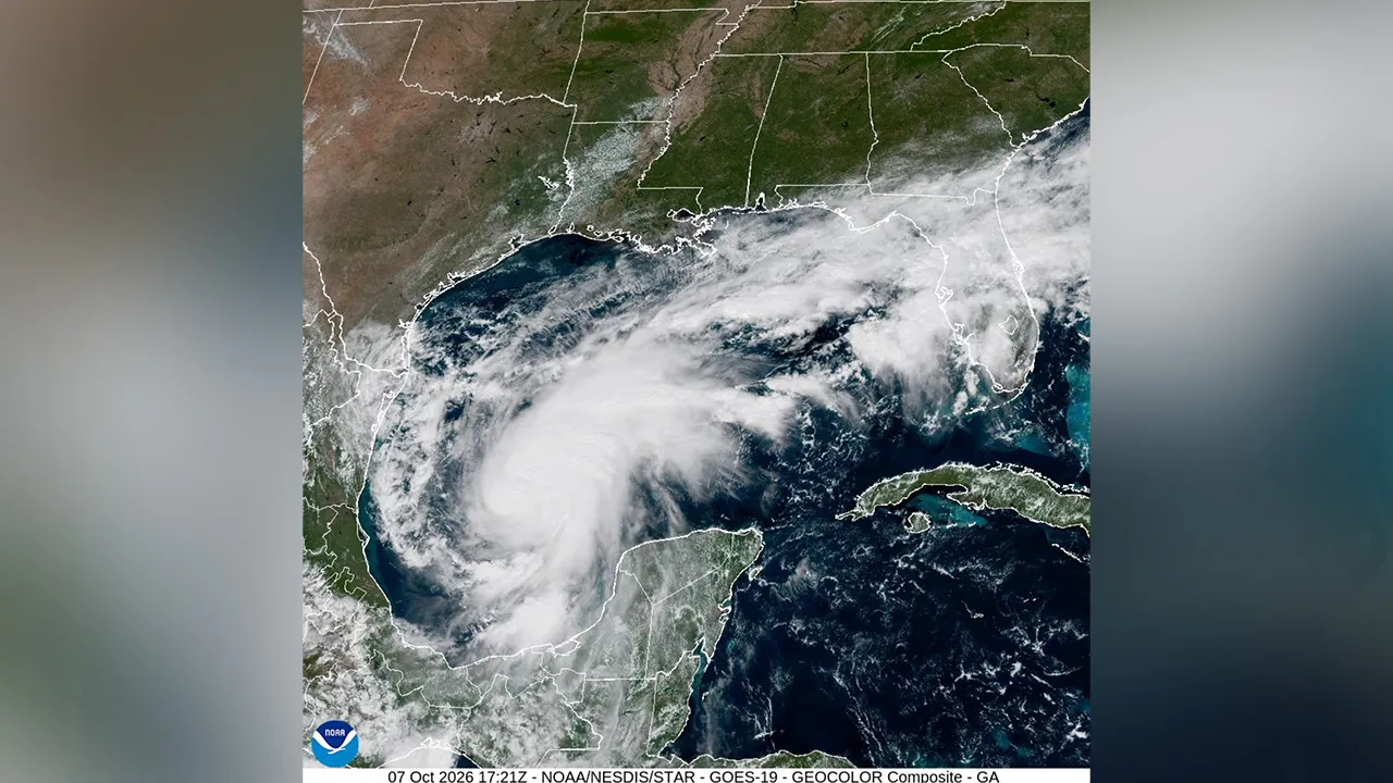 A satellite image of Tropical Storm Isaias, October 7, 2026, in this still image from a timelapse video. CSU/CIRA & NOAA/Handout via REUTERS