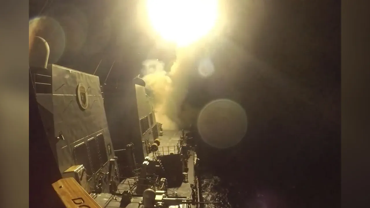 USS Michael Murphy (DDG 112) launches Tomahawk cruise missiles from an unknown location, as the United States launched new strikes against multiple targets overnight in Iran, the U.S. military said on Wednesday, in this still image obtained from a handout video released on June 10, 2026. U.S. Central Command/Handout via