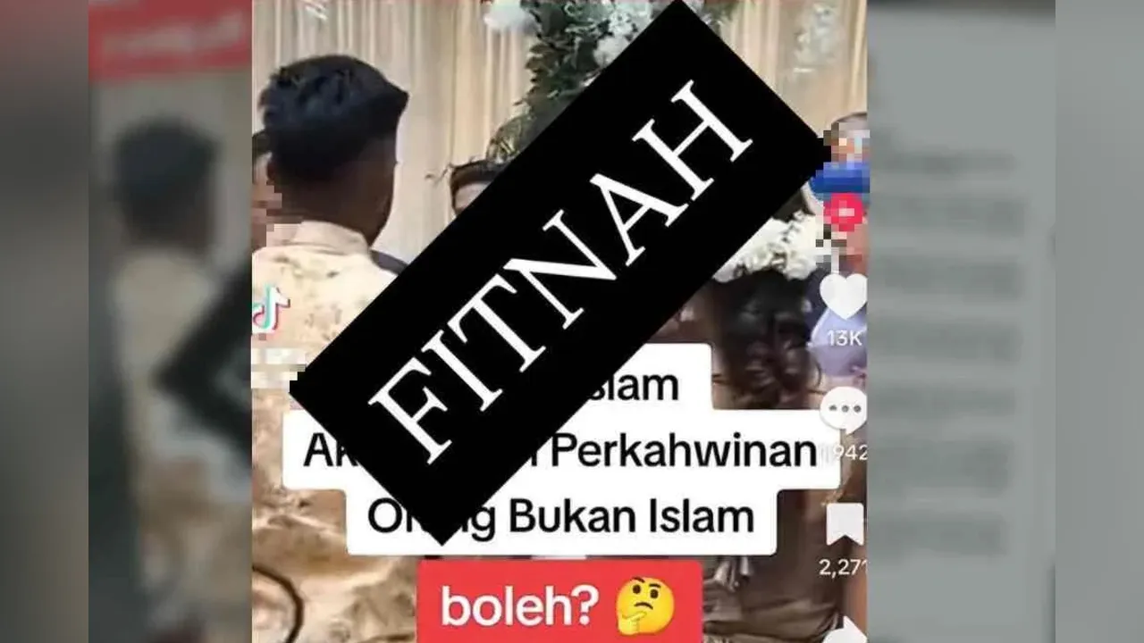 Sebelum ini, tular penyebaran semula klip video lama Saifuddin melakukan upacara perkahwinan sivil pasangan bukan Islam sehingga mendapat perhatian umum. Foto Facebook Jabatan Pendaftaran Negara