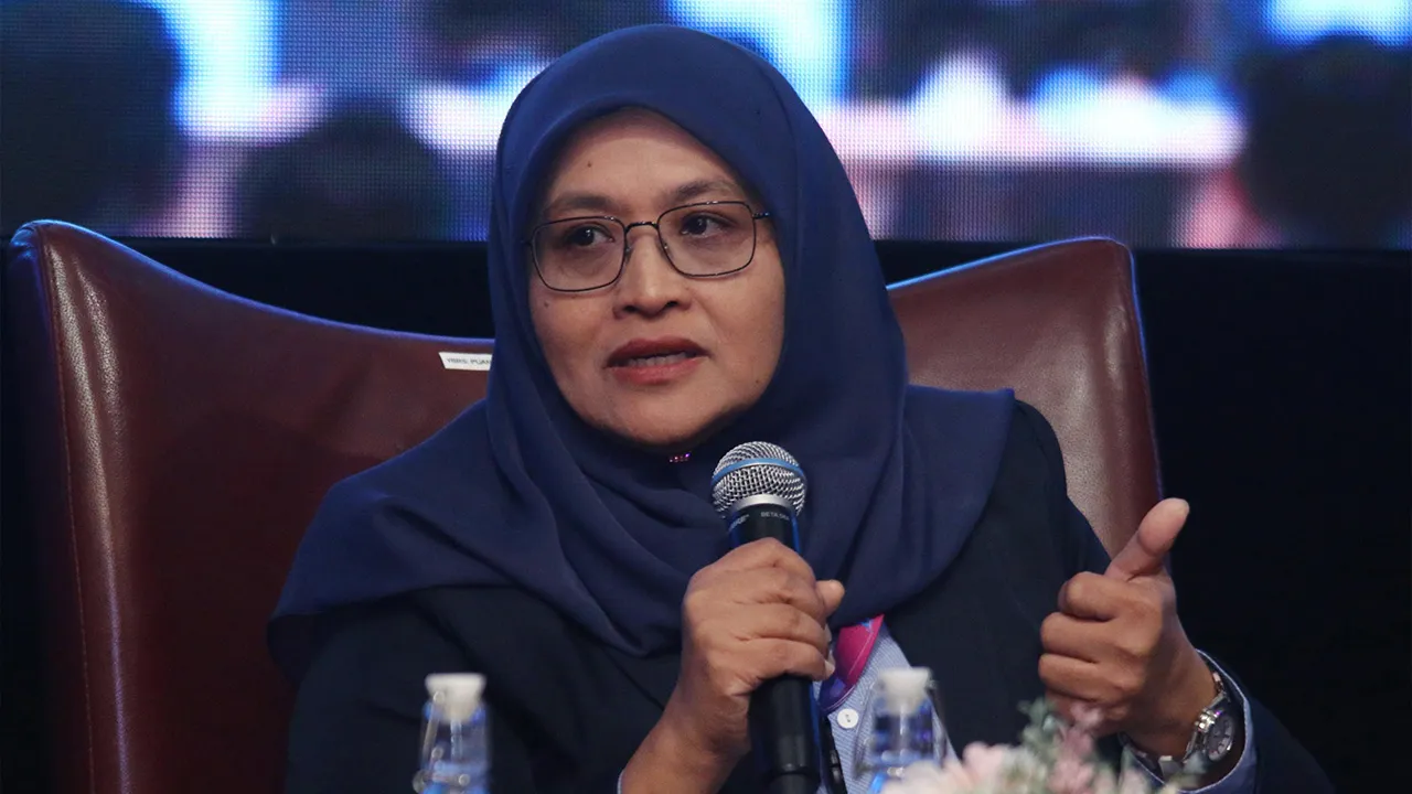 KUALA LUMPUR, 6 Okt - Ketua Pengarah MyIPO, Yusnieza Syarmila Yusoff ketika Forum Media bertajuk "AI, Media dan Harta Intelek: Siapa Pemilik, Siapa Bertanggungjawab? " anjuran Institut Media Malaysia (MPI), MyIPO di Dewan Tun Hussein Onn, Pusat Dagangan Dunia Kuala Lumpur (WTCKL) hari ini. - fotoBERNAMA (2026) HAK CIPTA TERPELIHARA
