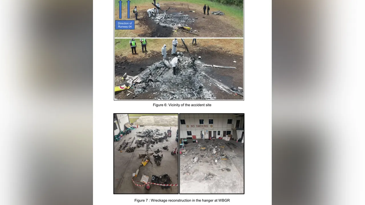 Laporan awal, nahas helikopter.