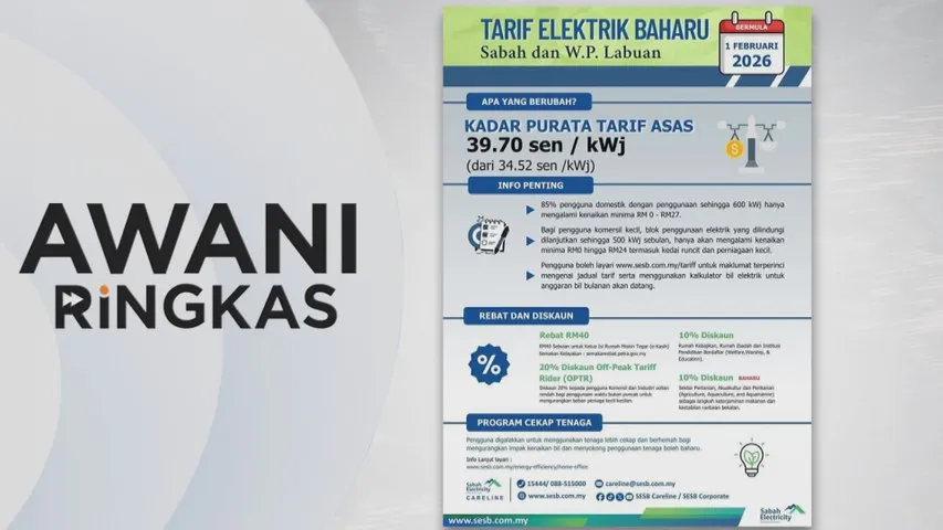 AWANI RINGKAS 1 FEBRUARI 2026 9 PAGI