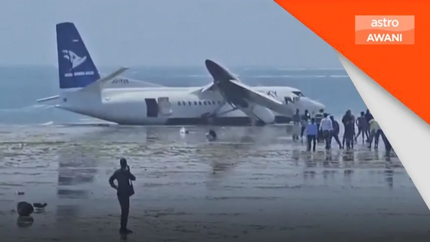 Pesawat Fokker 50 mendarat cemas di Pantai Somalia