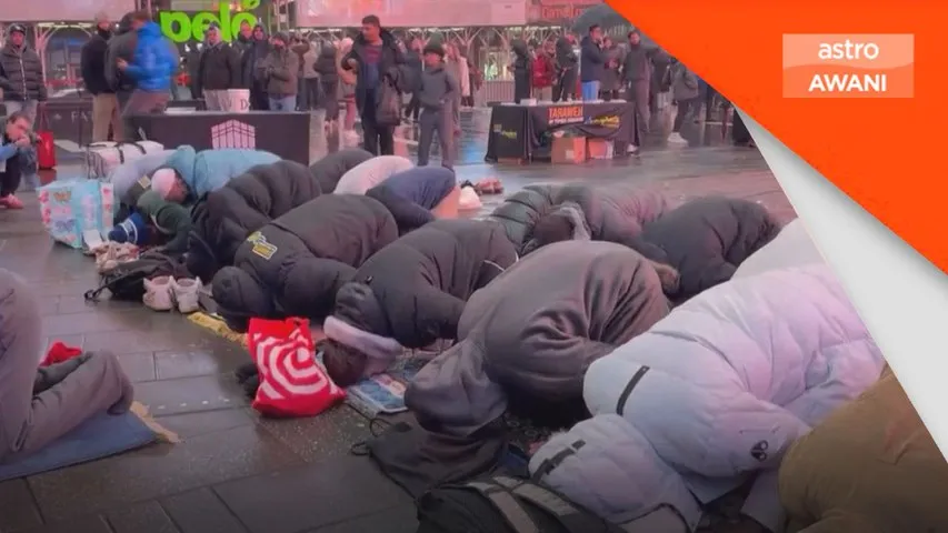 Times Square jadi lokasi tumpuan solat Tarawih