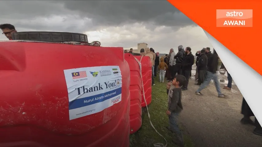 KHOM Malaysia salur bantuan tangki air buat warga Syria