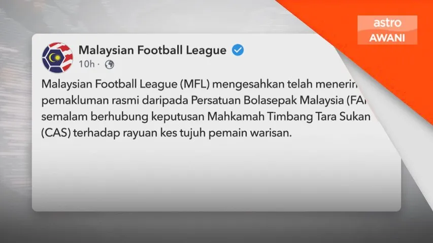 Empat termasuk tiga pemain JDT digantung 12 bulan - MFL