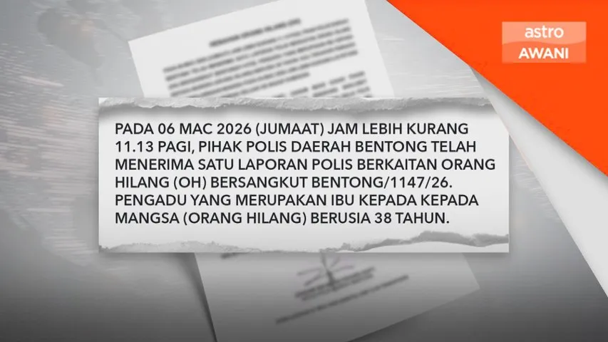 Polis minta bantuan kesan remaja hilang di Bentong