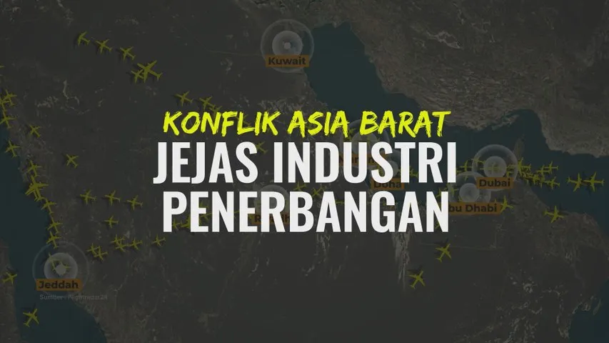 [INFOGRAFIK] Konflik Asia Barat: Jejas Industri Penerbangan