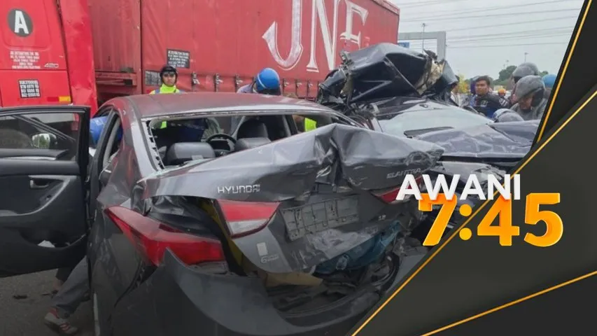 Pemandu treler positif dadah ditahan rempuh tiga kereta