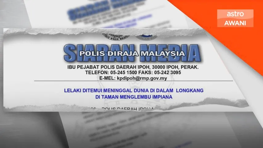 Lelaki ditemui maut dalam longkang di Menglembu