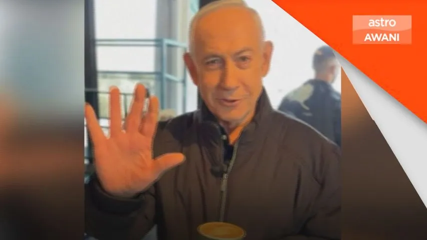 Konflik Asia Barat: Netanyahu muncul dalam video minum kopi, nafi dakwaan telah maut