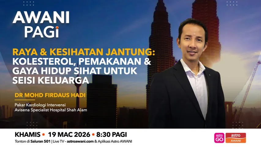 AWANI Pagi: Raya & Kesihatan Jantung | Kolesterol & gaya hidup sihat seisi keluarga