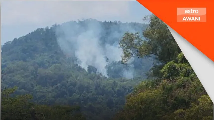 Hutan seluas 1.2 hektar di Pulau Pinang terbakar