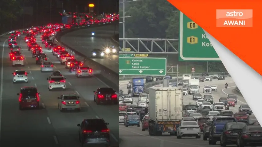 Trafik ke Lembah Klang dijangka bertambah mulai tengah hari