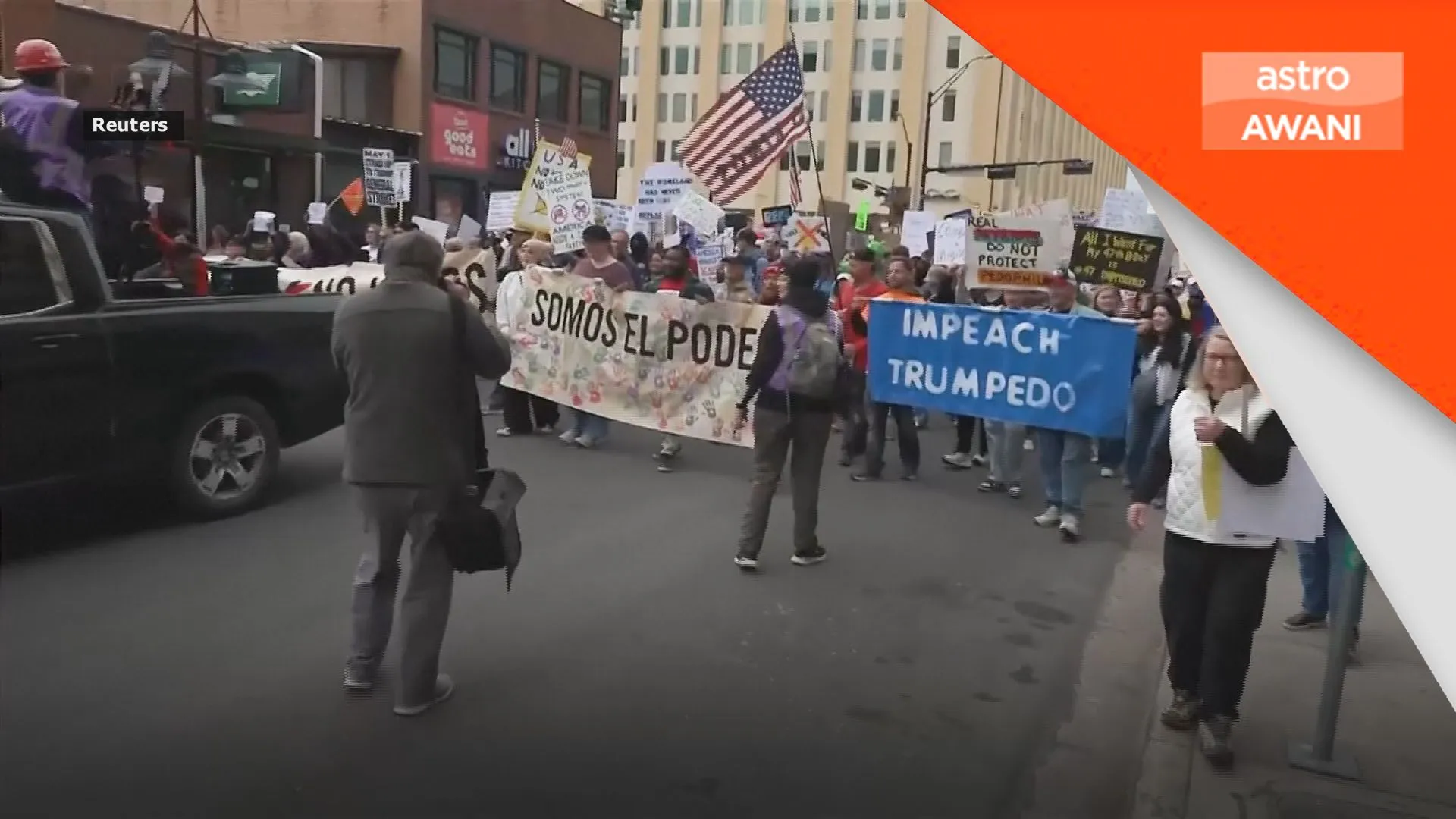 Ribuan berhimpun dalam protes 'No Kings' di AS