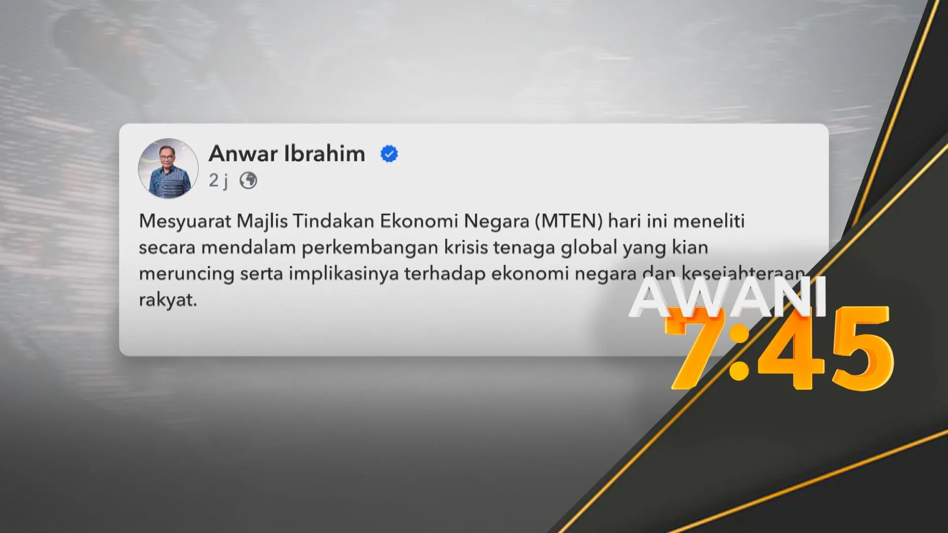 Perkukuh ekonomi domestik, benteng hadapi krisis tenaga - PM