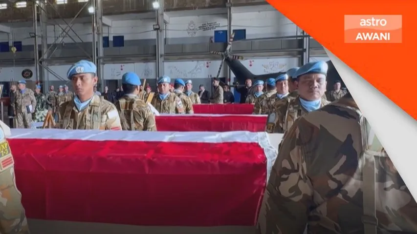 Jenazah tiga anggota pengaman Indonesia tiba di Jakarta