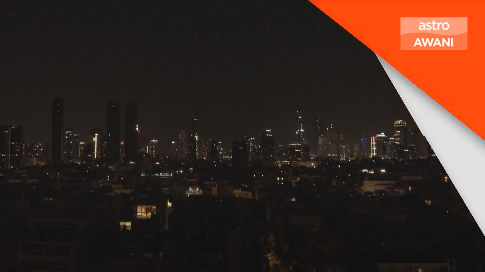 Peluru berpandu lintasi Tel Aviv, siren dibunyikan