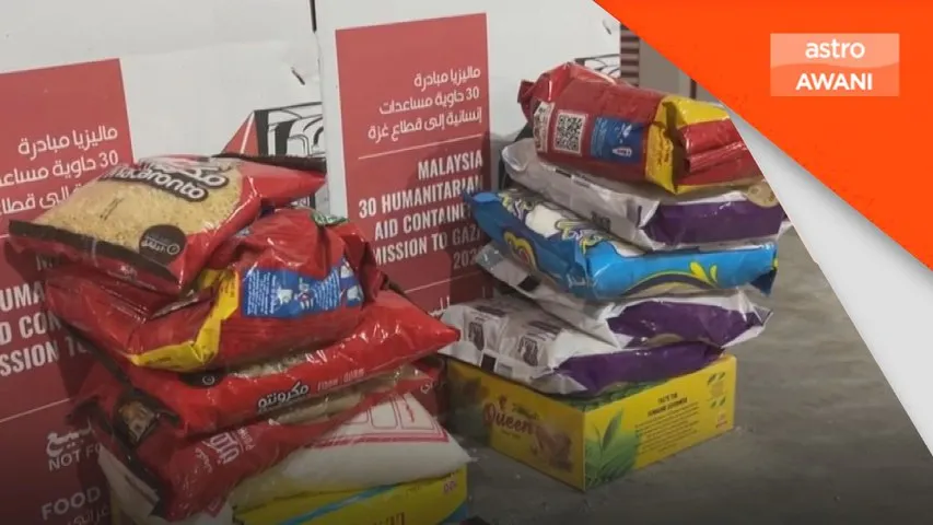 30 kontena tanda rakyat Malaysia tidak lupakan warga Gaza