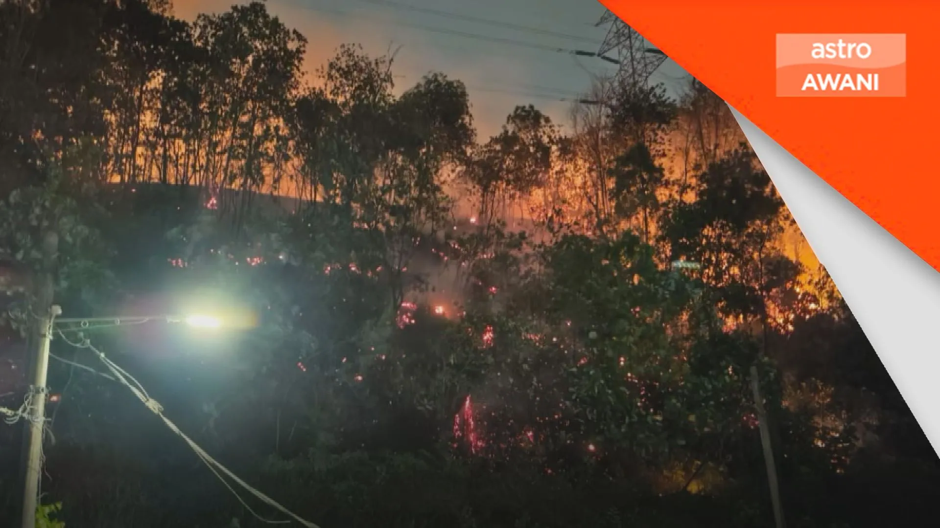 Kebakaran hutan berlaku di Taman Puncak Jalil