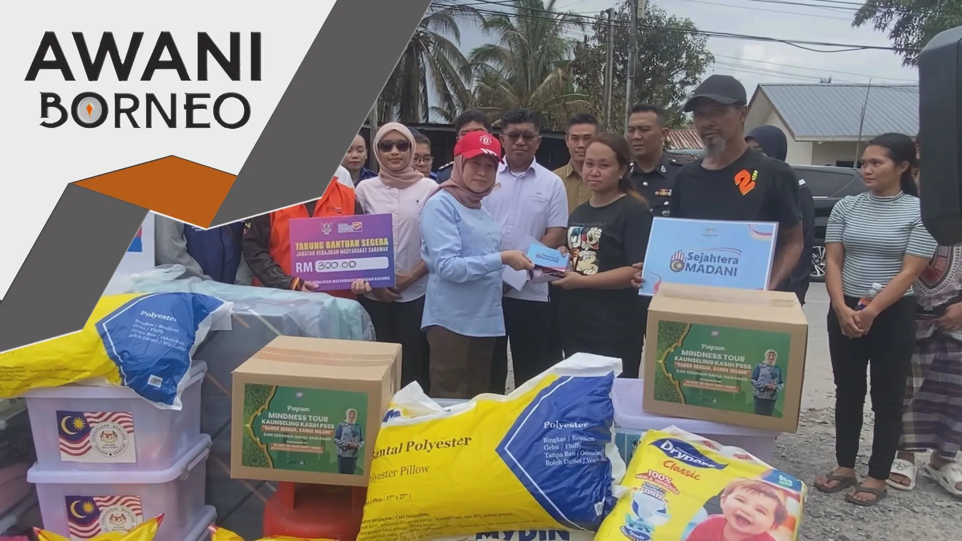 Bantuan awal disalur kepada mangsa kebakaran Kg Buntal