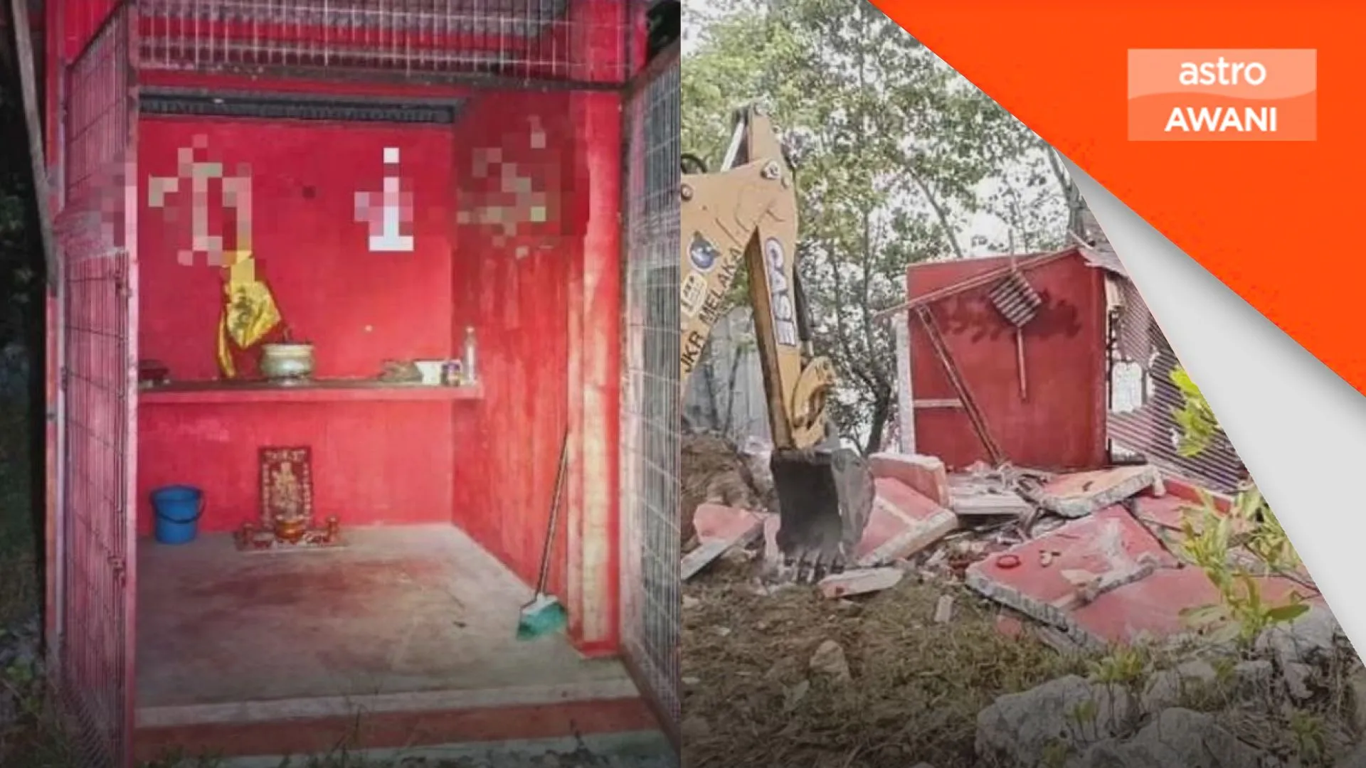 Insiden tulisan kalimah Allah di tokong, suspek lelaki ditahan